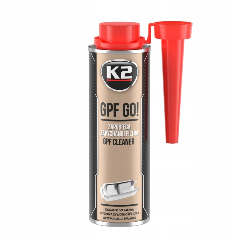 Dodatek do paliwa K2 GPF Go! 250ml – Skuteczna ochrona filtra GPF