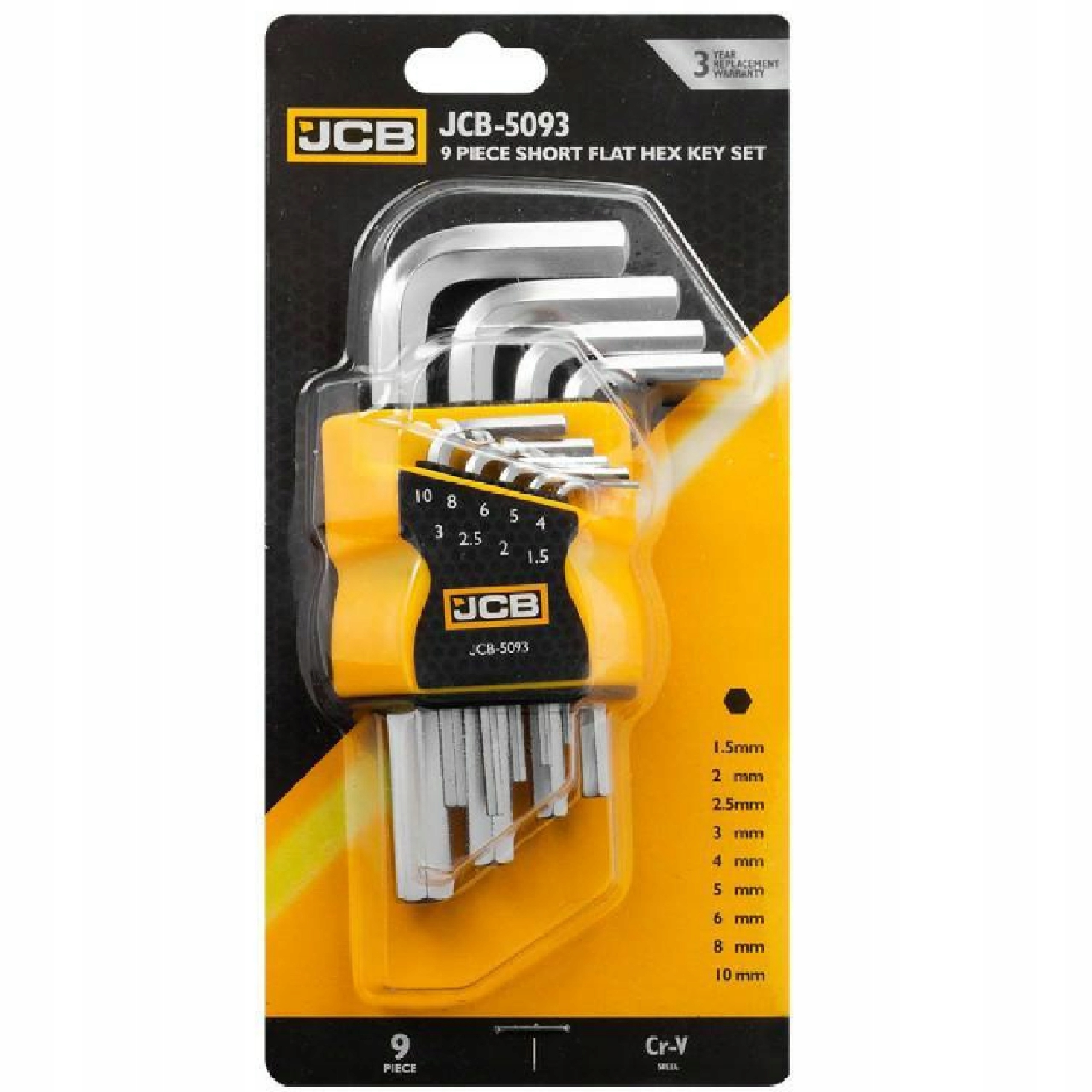 JCB JCB IMBUSY 9szt. 1.5-10mm – Niezbędne narzędzie w każdym warsztacie