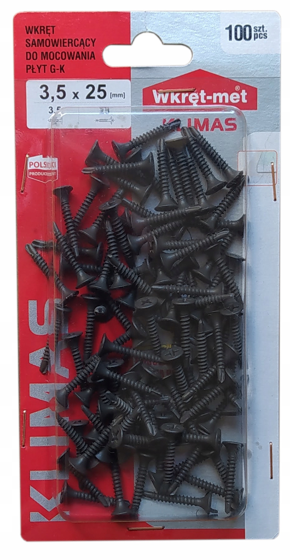 Wkręt samowiercący do płyt G-K do metalu 3,5x25mm – Niezbędny element Twojego projektu