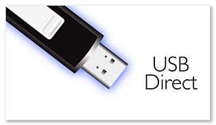 Łatwe odtwarzanie muzyki w formacie MP3 przez złącze USB Direct