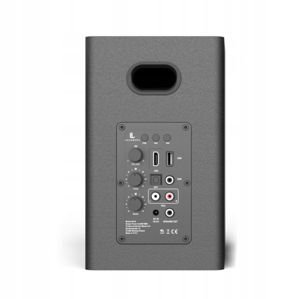 Wysoka moc głośników – 80W RMS dla dynamicznego brzmienia