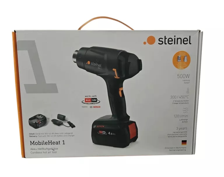 Opalarka akumulatorowa STEINEL MH1 18V – Wydajność i mobilność w jednym