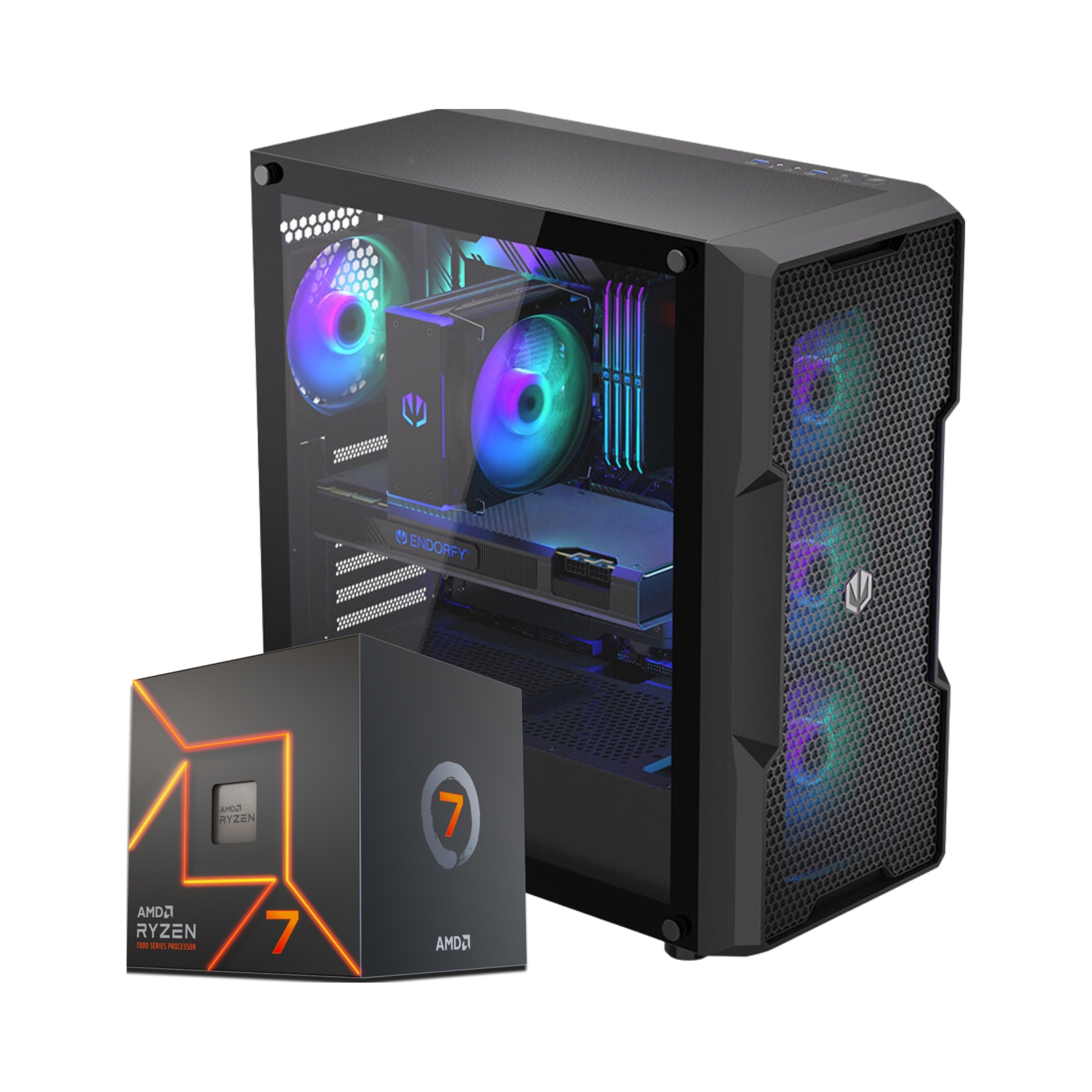 Komputer Stacjonarny KOMFIG Ryzen 7 7800X3D, 32 GB, Radeon RX 7900 XT, 2 TB M.2 PCIe – Idealny do Gier