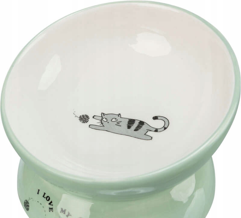 Urokliwy design z napisem 'I love my cat'