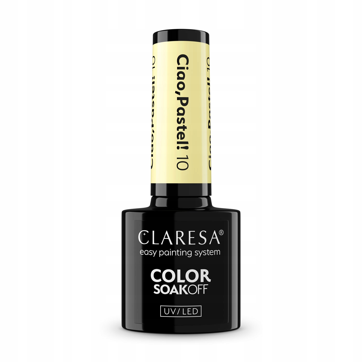 CLARESA Ciao Pastel! Lakier hybrydowy 10 - Kremowy odcień żółtego dla każdej okazji