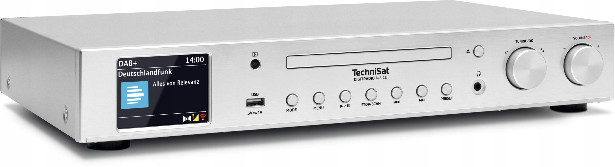 Radioodtwarzacz TechniSat Digitradio 143 CD (V3) silver – Twoje źródło muzyki i informacji
