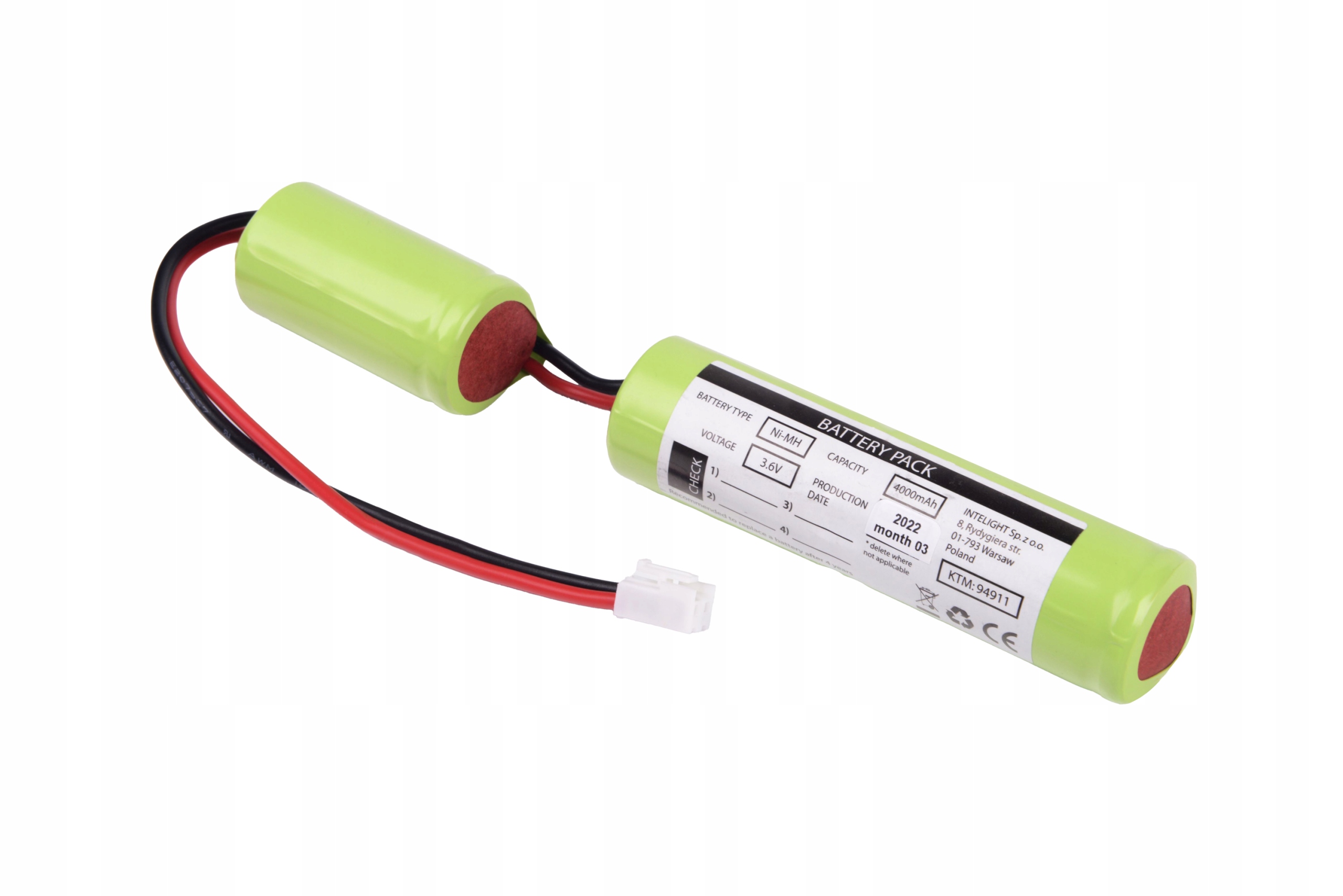 Pakiet akumulatorów NiMH 3,6V 4000mAh HT do Starlet External 3H