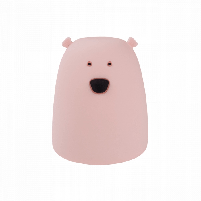 Lampka nocna LED RGB Miś mały różowy – Urok i funkcjonalność w jednym