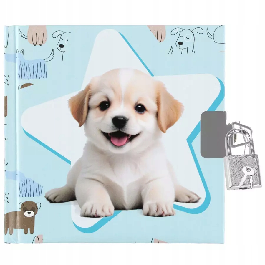 Kolorowa okładka z grafiką Cuties Doggy