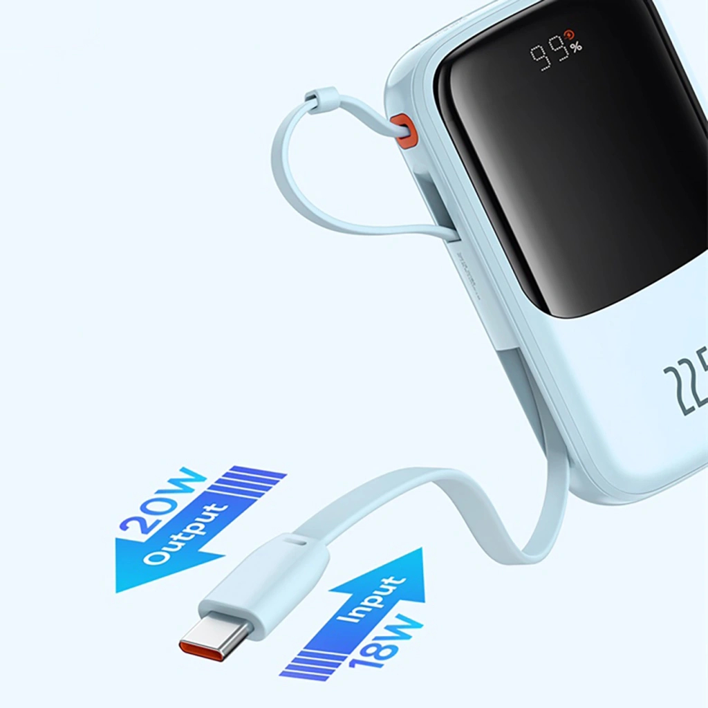 Wbudowany kabel USB-C - Wygoda i porządek w jednym