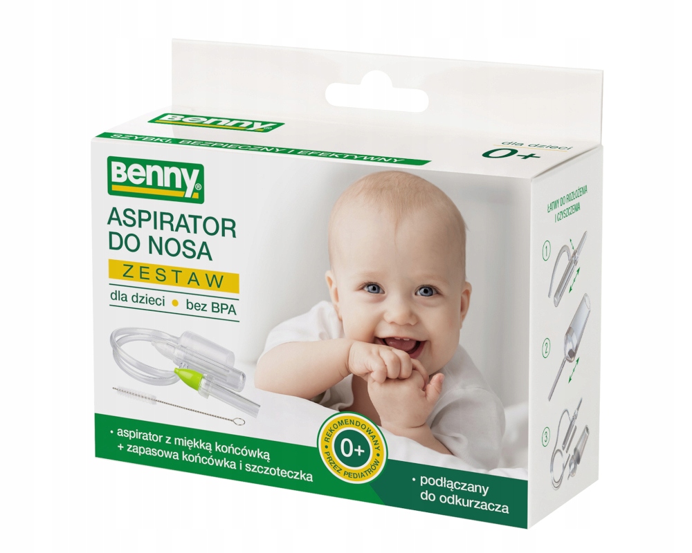 Jak używać aspiratora do nosa Benny - prosta instrukcja