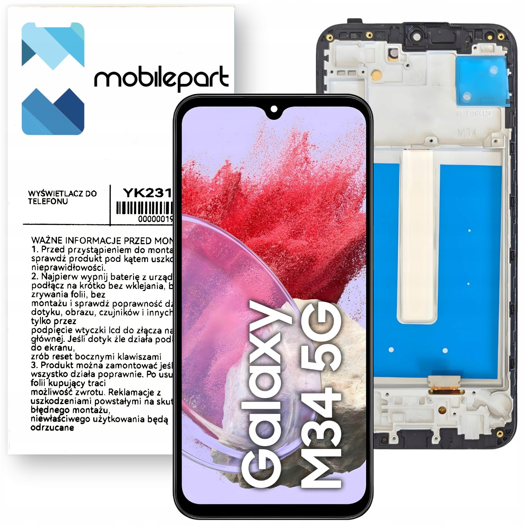 Wyświetlacz do Samsung Galaxy M34 5G LCD SM-M346 Ekran Oled Ramka – Idealne rozwiązanie dla Twojego smartfona