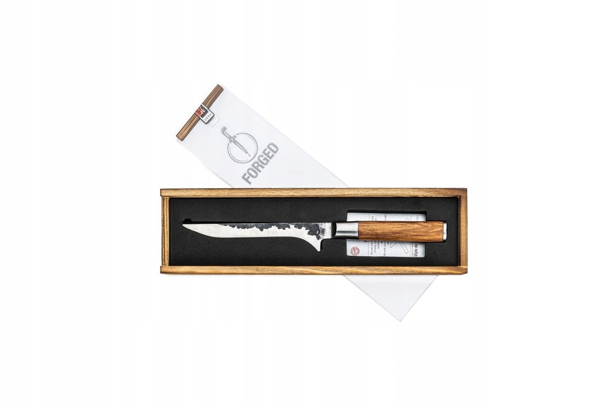 Nóż Trybownik z drewna oliwnego Pudełko 16 Cm – Elegancja i funkcjonalność w Twojej kuchni