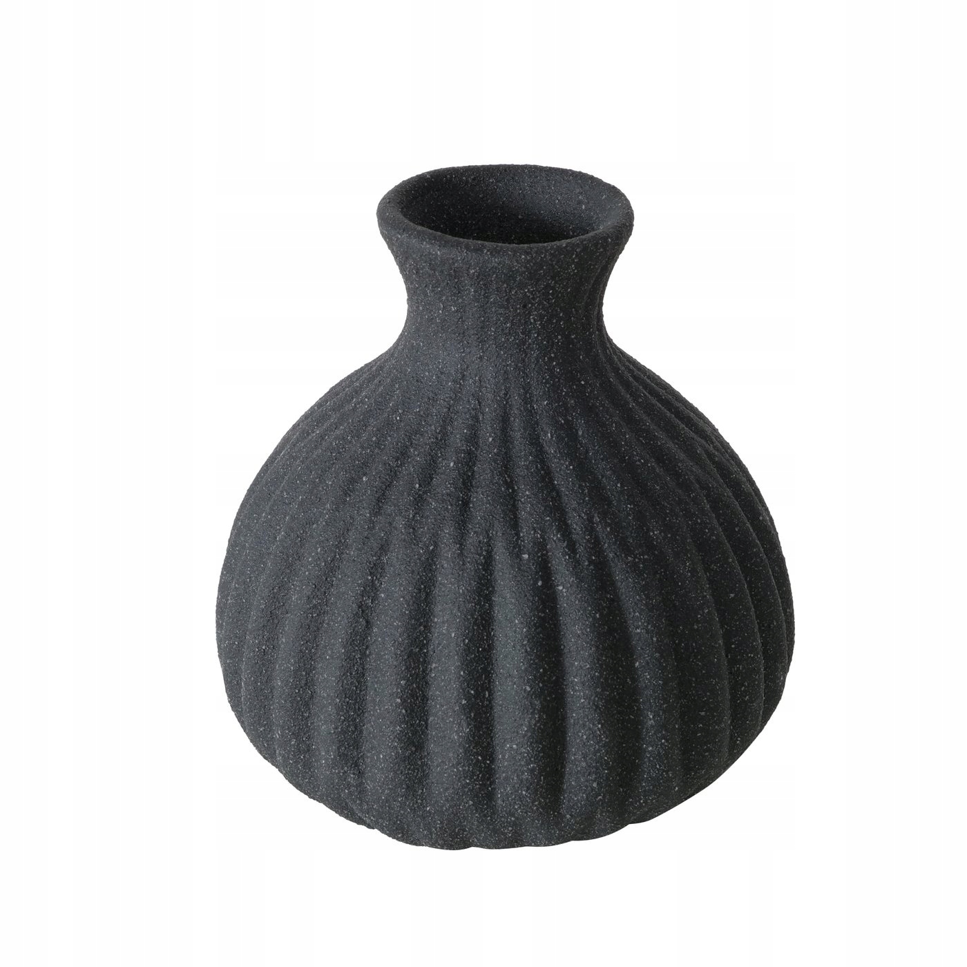 Wazon ceramiczny w prążki ESKO – Elegancka dekoracja do każdego wnętrza