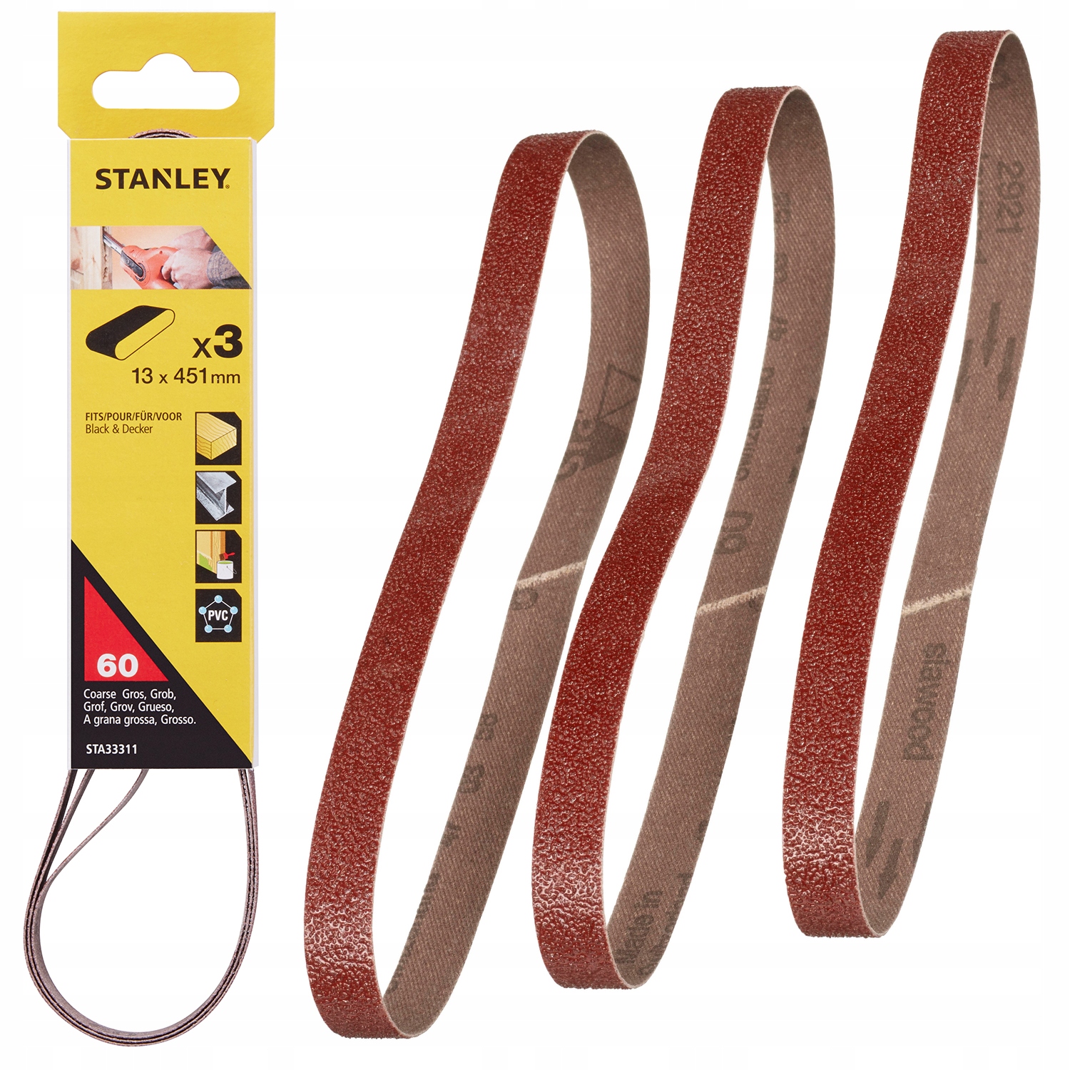 STA.PASY BEZKOŃCOWE 13mm x 451mm P 60 – Idealne do Twojego Domu i Ogrodu