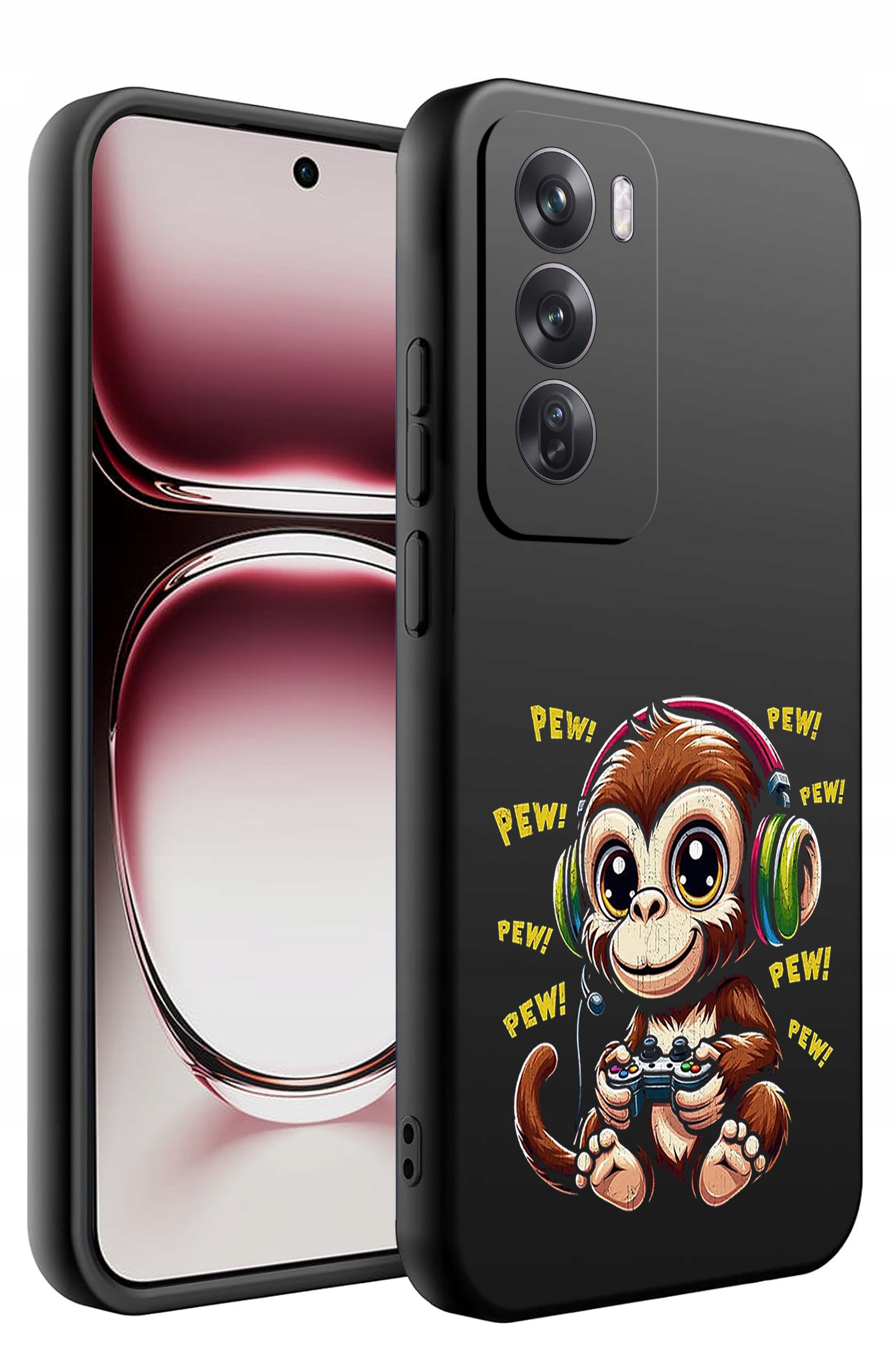 Etui silikonowe Matt Case do Oppo Reno 12 5G – Styl i ochrona w jednym