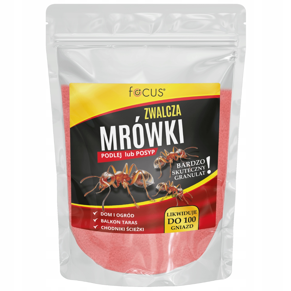Środek na mrówki granulat zwalcza mrówki Focus 1 kg – Skuteczna ochrona przed insektami