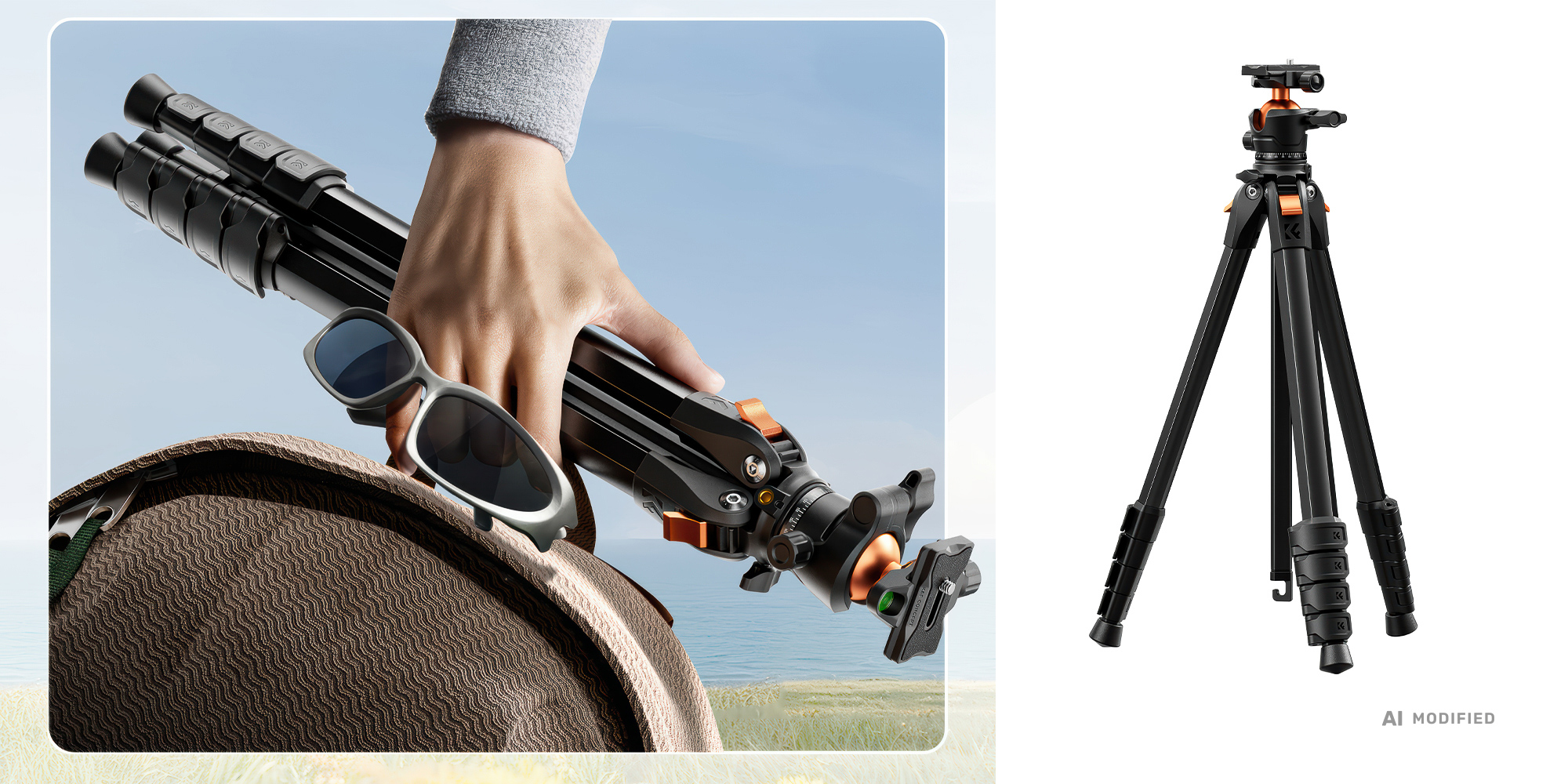 Statyw K&F Concept A305A3 z głowicą kulową BH-40