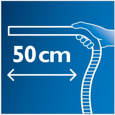 Dostęp do wszystkich zakamarków dzięki długiemu, ergonomicznemu uchwytowi