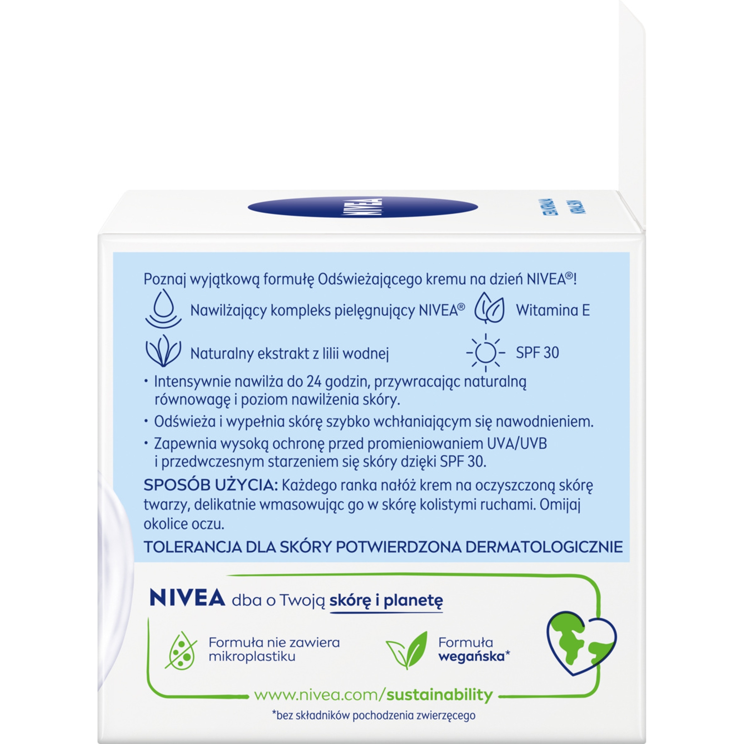 Dermatologicznie potwierdzona tolerancja dla skóry