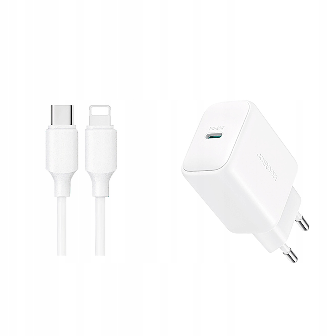Ładowarka Joyroom JR-TCF20 sieciowa USB-C PD 20W + kabel USB-C Lightning 1m – Szybkie ładowanie dla każdego