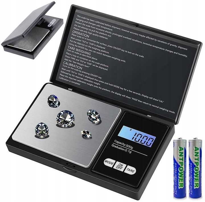 DOKŁADNA WAGA JUBILERSKA 500g 0,01g – Precyzyjne ważenie w Twoim domu