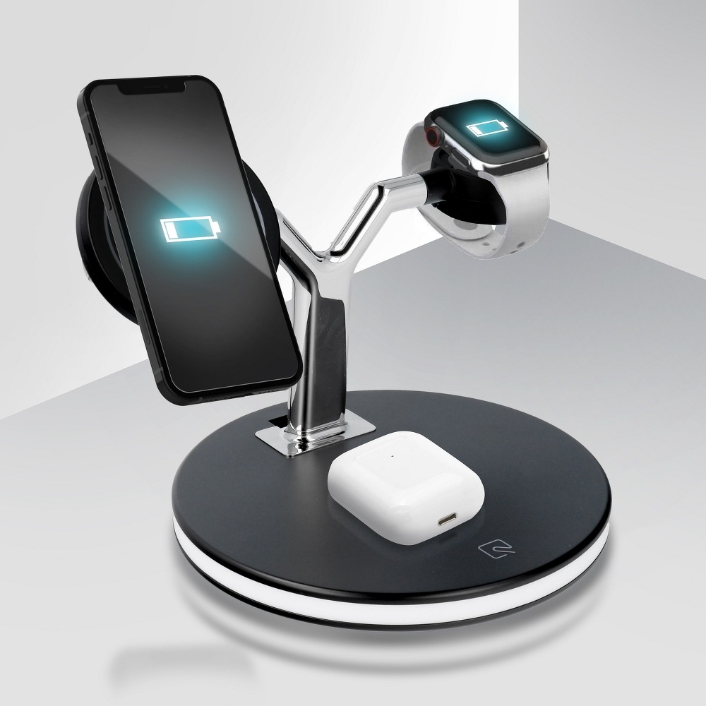Ładowarka indukcyjna Qi 3w1 25W X970 – Wygodne ładowanie dla wielu urządzeń