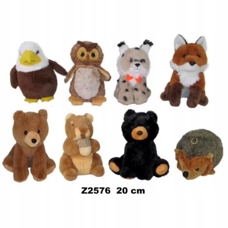 Pluszowe zabawki Zwierzęta Z-2576 – Urocze przytulanki dla dzieci
