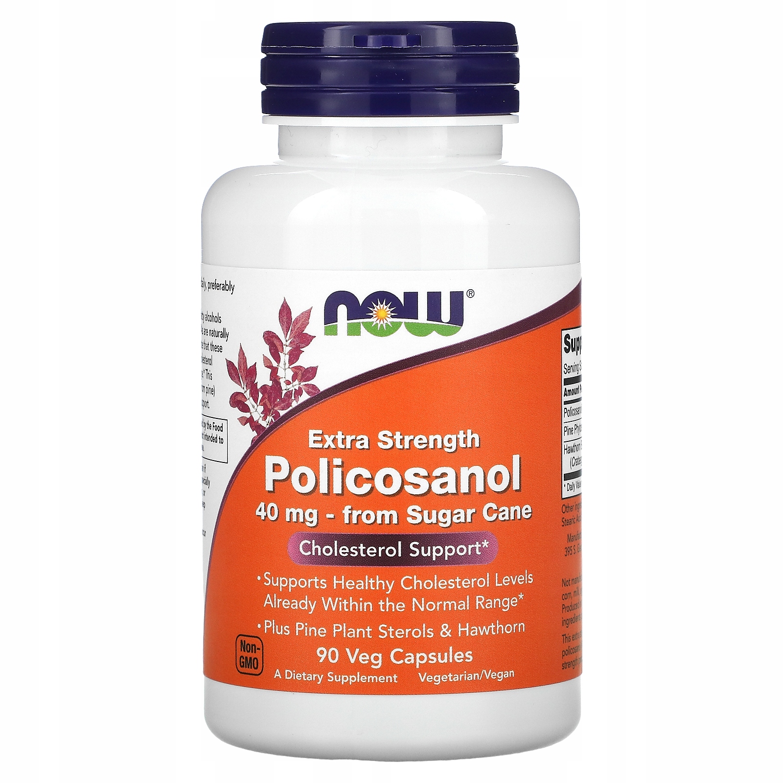 NOW FOODS Polikosanol Extra Strength 40 mg – Wsparcie dla zdrowia serca