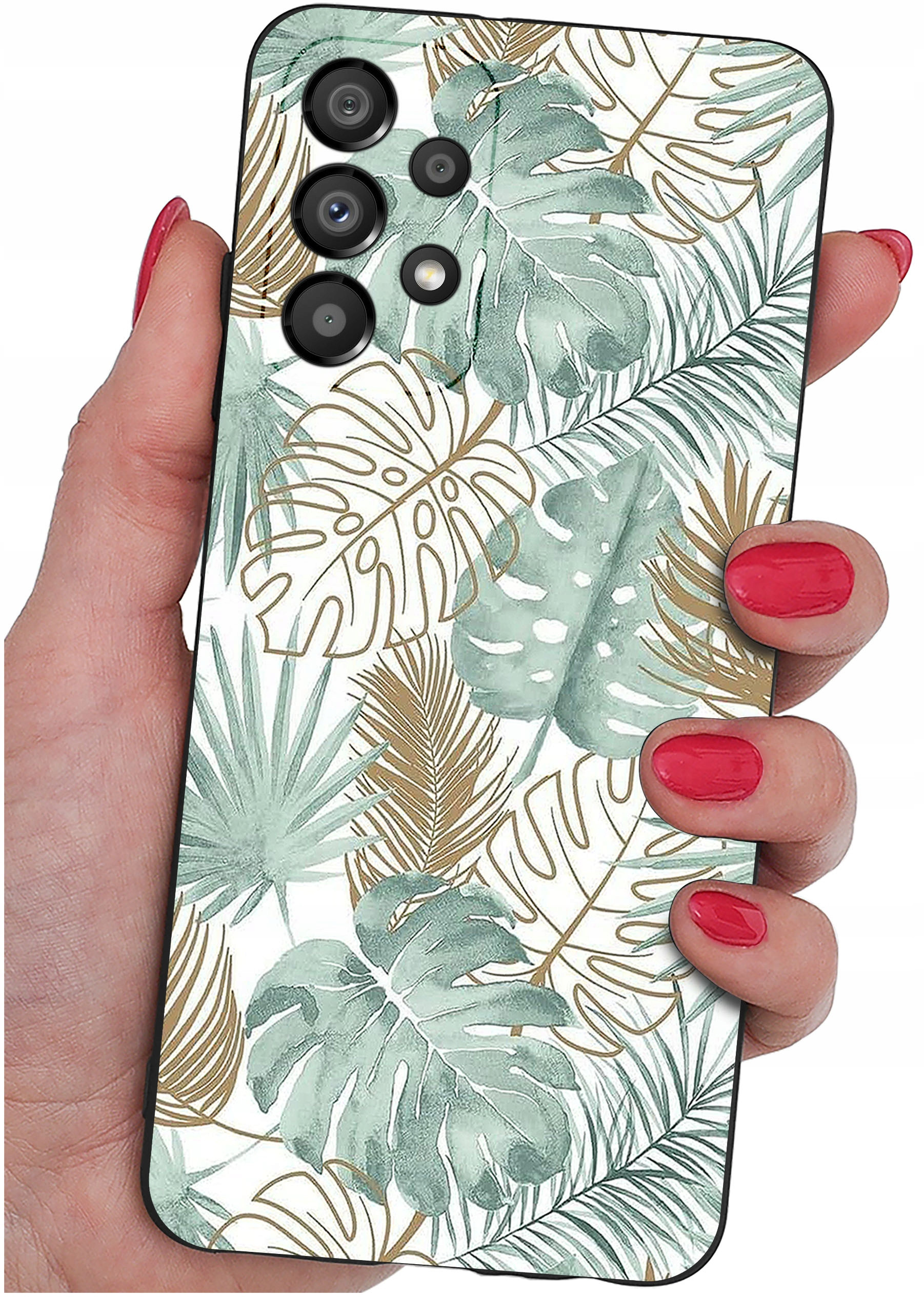 Etui do Samsung Galaxy A33 5G WZORY | Silikonowe Matt Case z Szkłem Hartowanym 9H