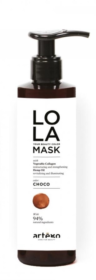 Artego LOLA Your beauty color Maska odświeżająca kolor włosów Choco – Intensywne nawilżenie i blask