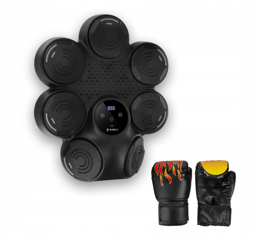 TB30 ELEKTRONICZNA TARCZA BOKSERSKA BLUETOOTH Z MUZYKĄ I RĘKAWICAMI HMS – Nowoczesny trening bokserski