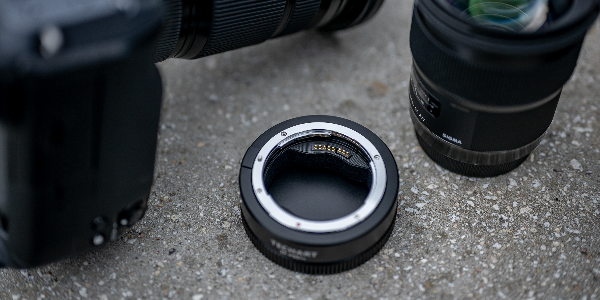 Adapter bagnetowy Techart EF-FG01+ - Canon EF / Fujifilm G