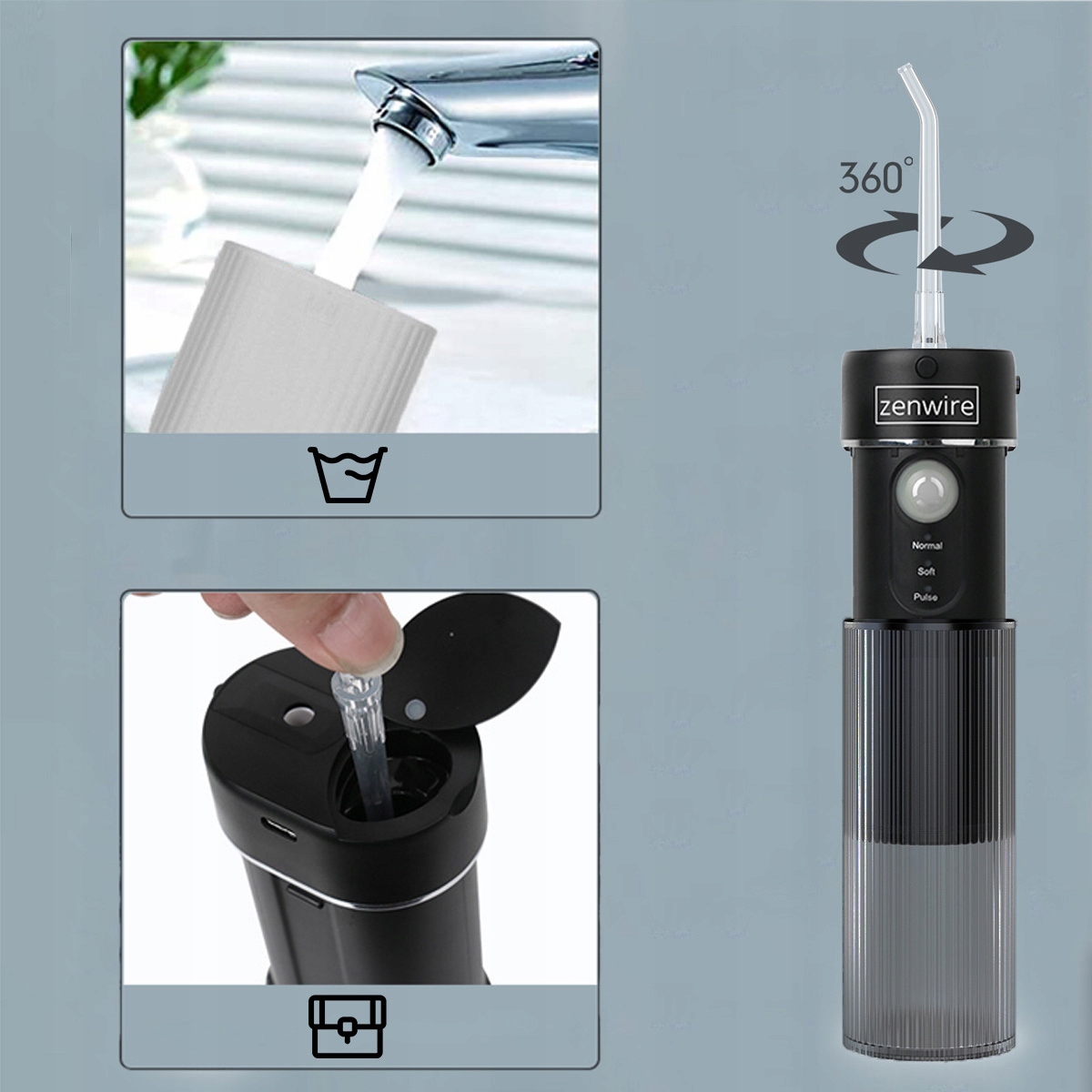 Pojemny zbiornik na wodę – 190 ml dla dłuższego użytkowania