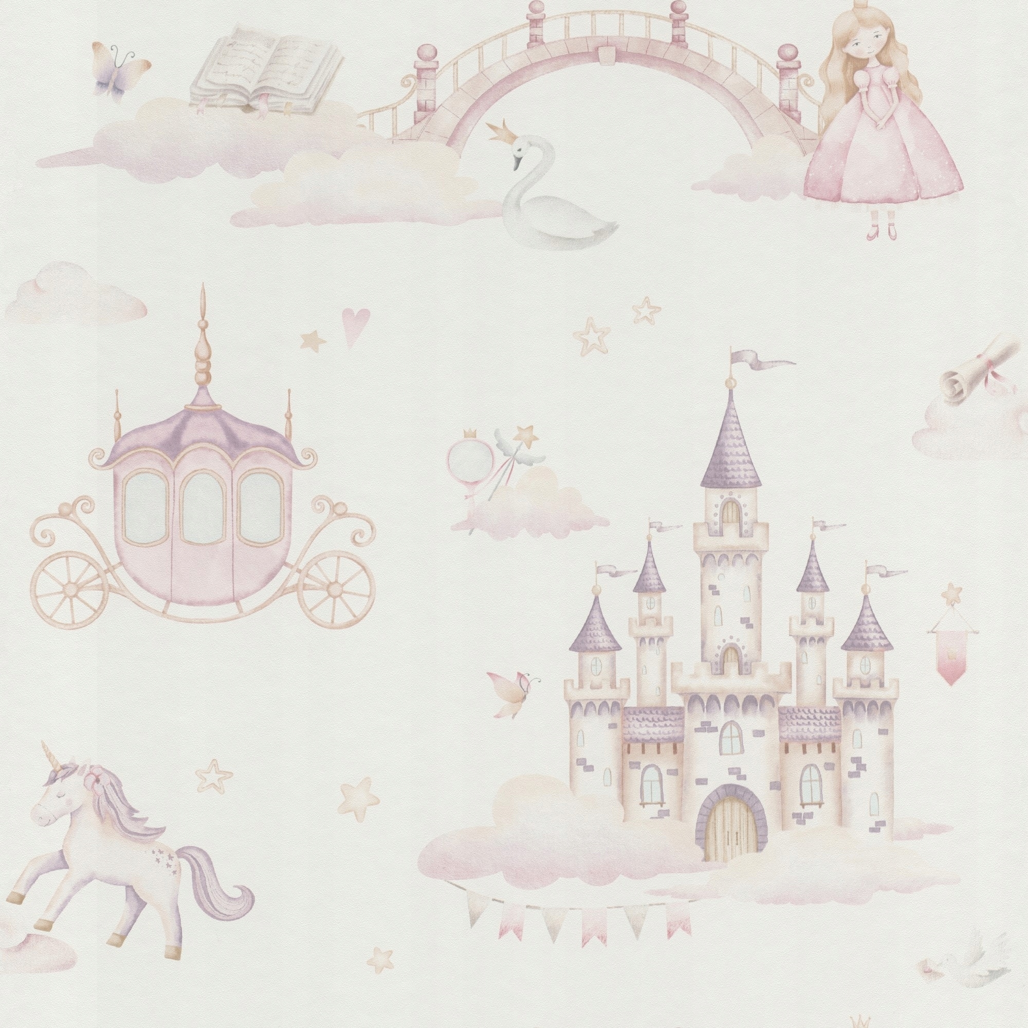 Tapeta dziecięca Kids World II 302721 – Stwórz magiczny pokój dla swojej dziewczynki