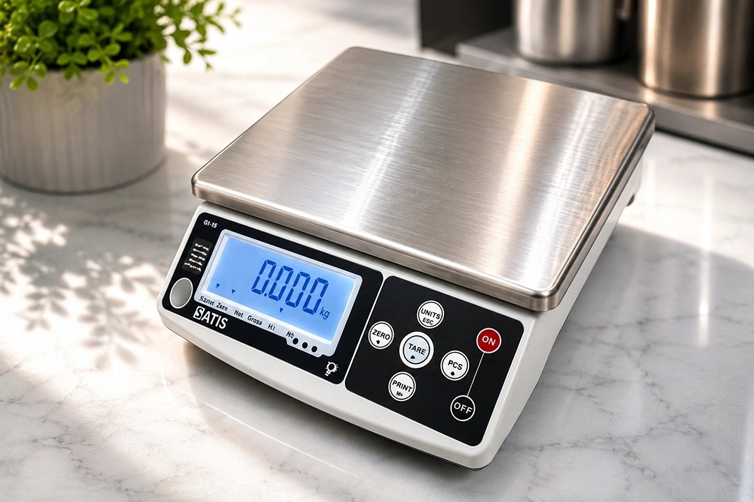 Waga sklepowa z Legalizacją do 15 kg SATIS Q1-W – Idealna do handlu i gastronomii