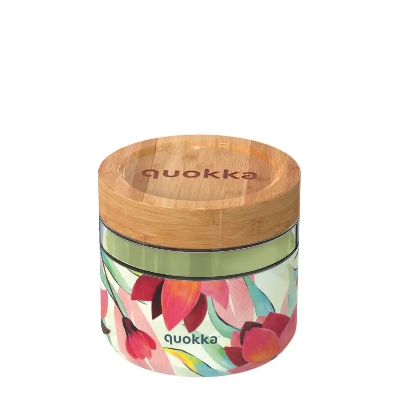 Quokka Deli Food Jar – Pojemnik szklany na żywność 820 ml (Spring)