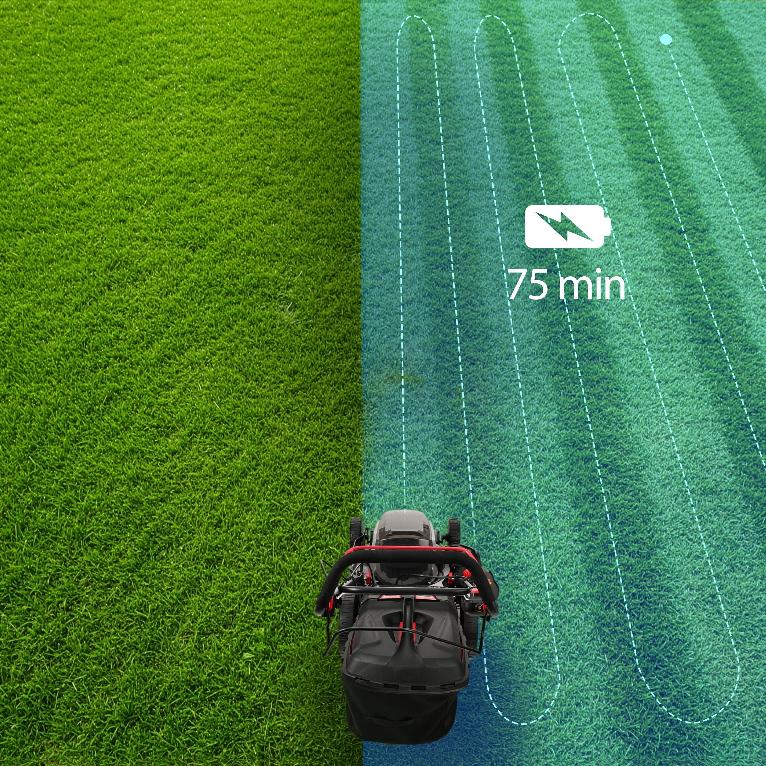 Kosiarka akumulatorowa Lehmann (51 cm, 60L) – Wydajne koszenie bez kabli