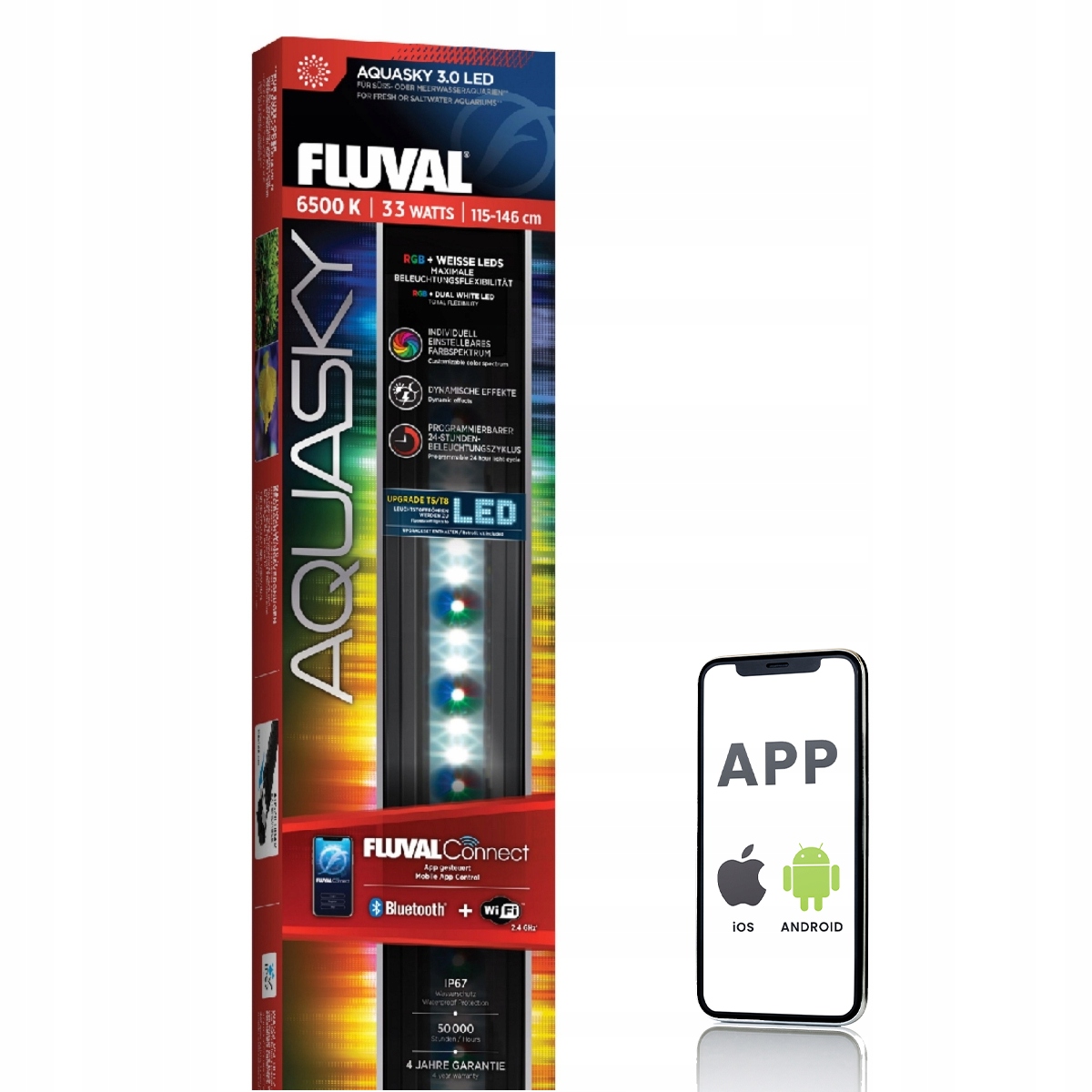 Fluval AquaSky LED 3.0 33W – Nowoczesne oświetlenie do akwarium