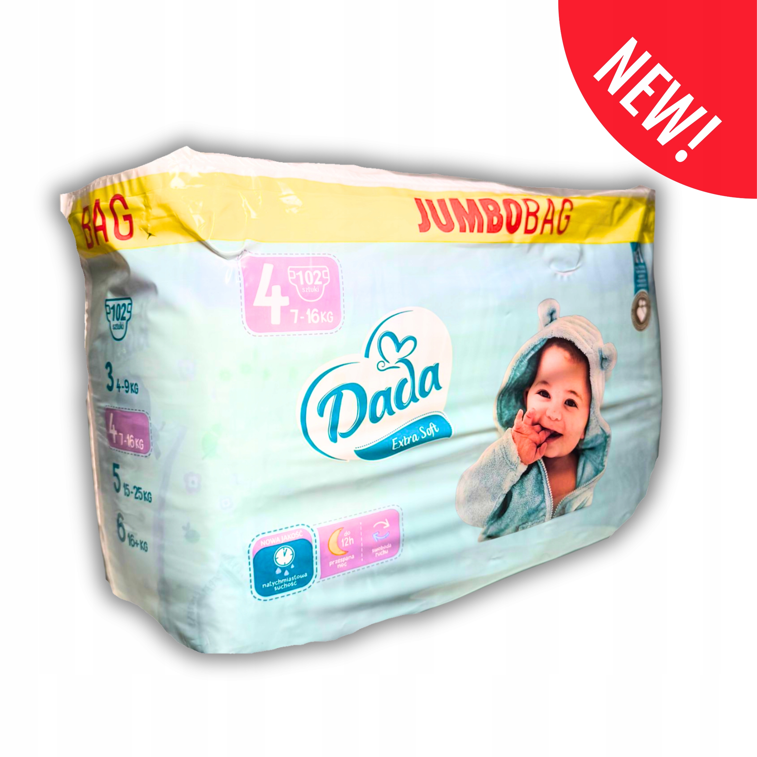 Extra Soft 4 JumboBag – Pieluszki Dada dla komfortu Twojego dziecka