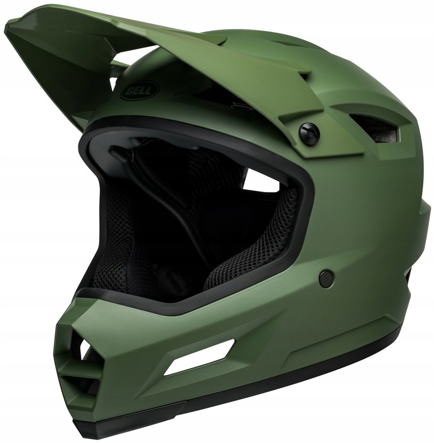 Kask full face BELL SANCTION 2 matte dark green – Bezpieczeństwo i styl na każdym zjeździe