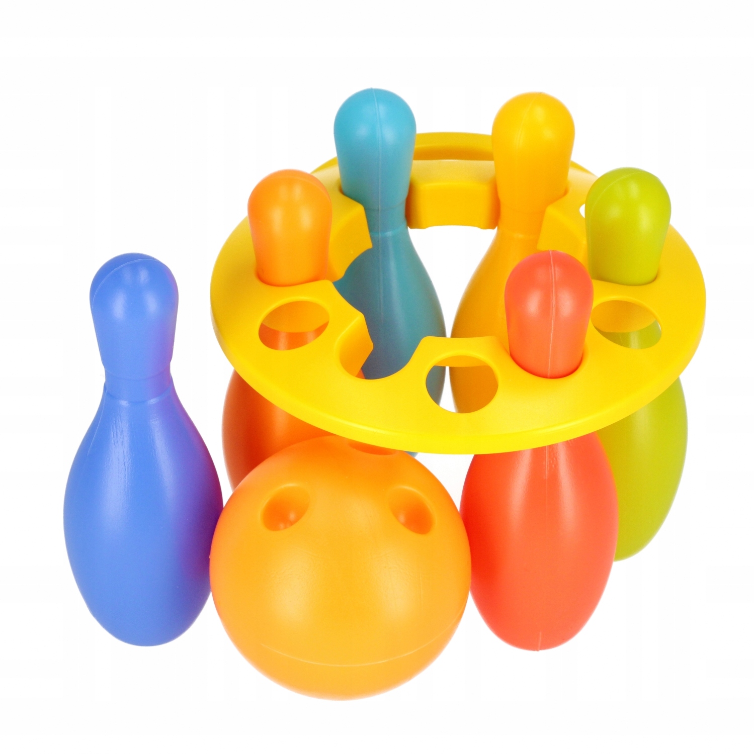 Zestaw do gry: 6 pionków i kula z wyżłobieniami