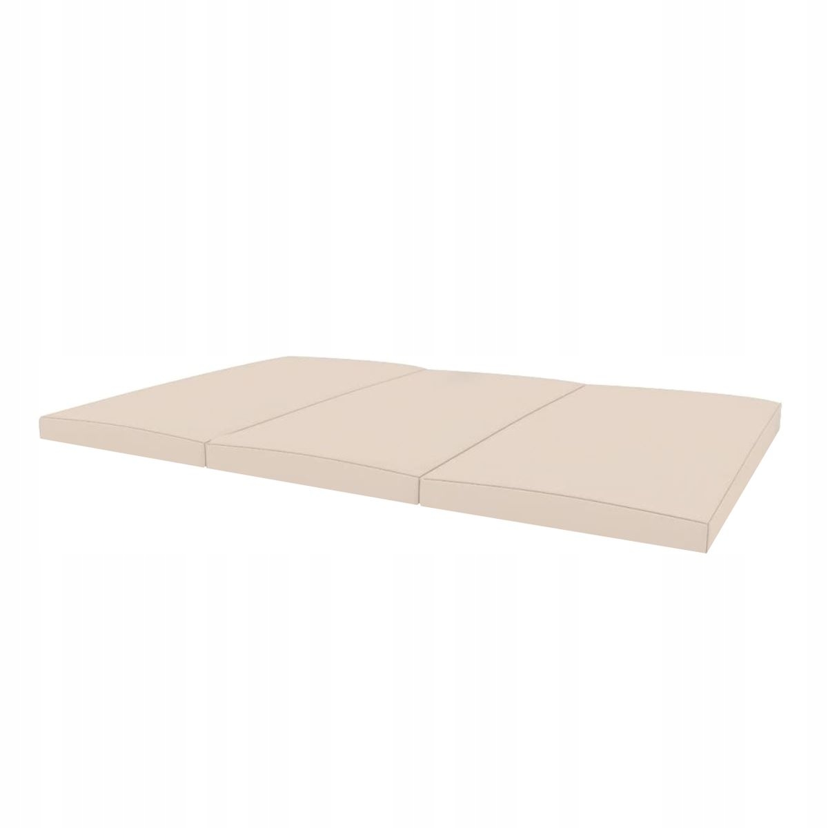 Materac gimnastyczny 150x100x5 cm trzyczęściowy - beżowy dla dzieci