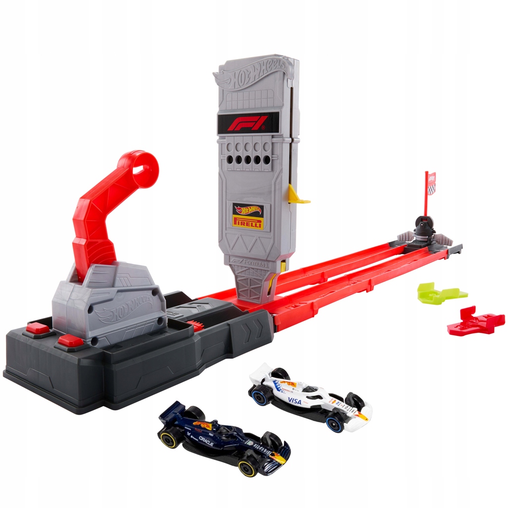 Dwa metalowe bolidy F1 w skali 1:64