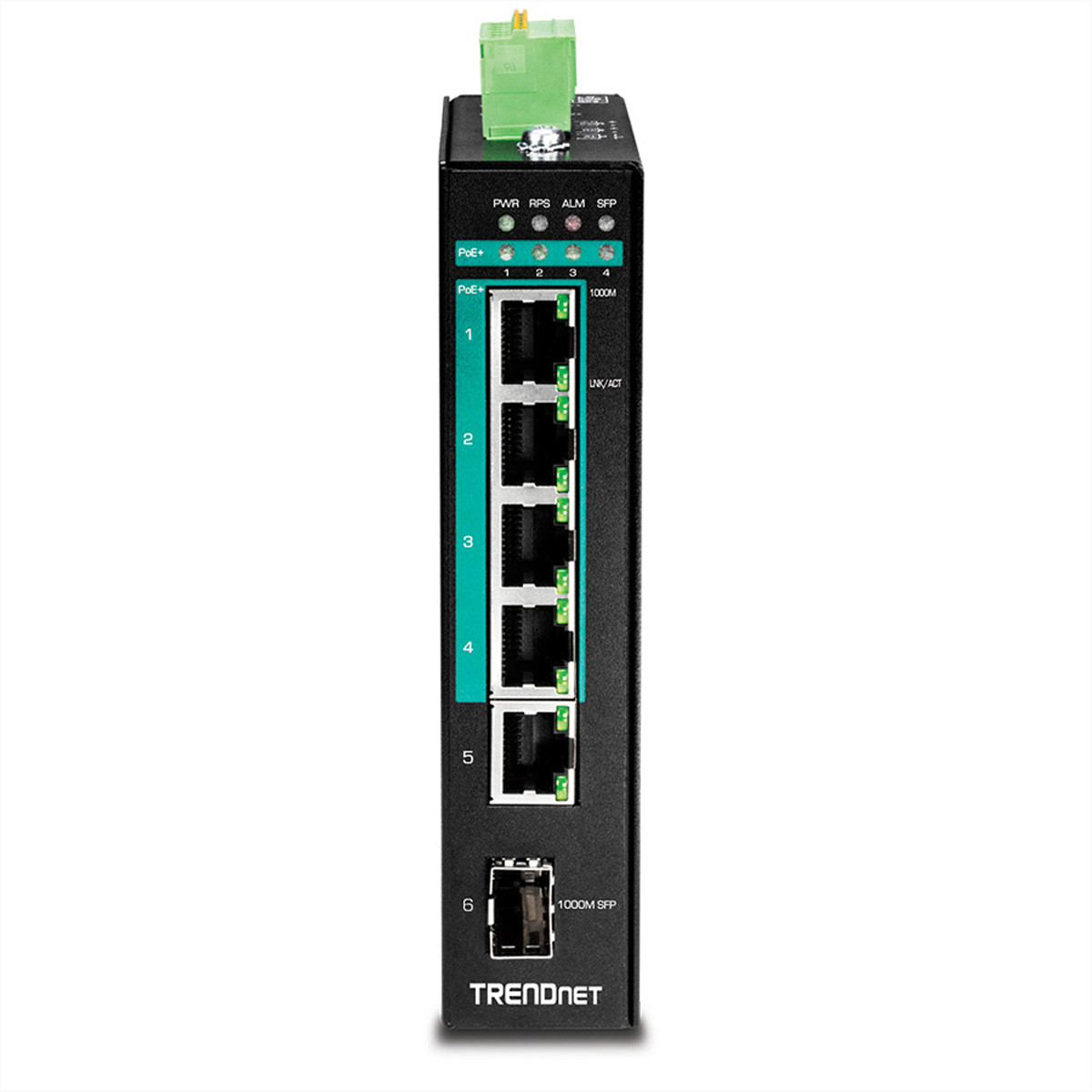 Trendnet TI-PG541 – Niezawodny przemysłowy przełącznik Gigabit PoE+