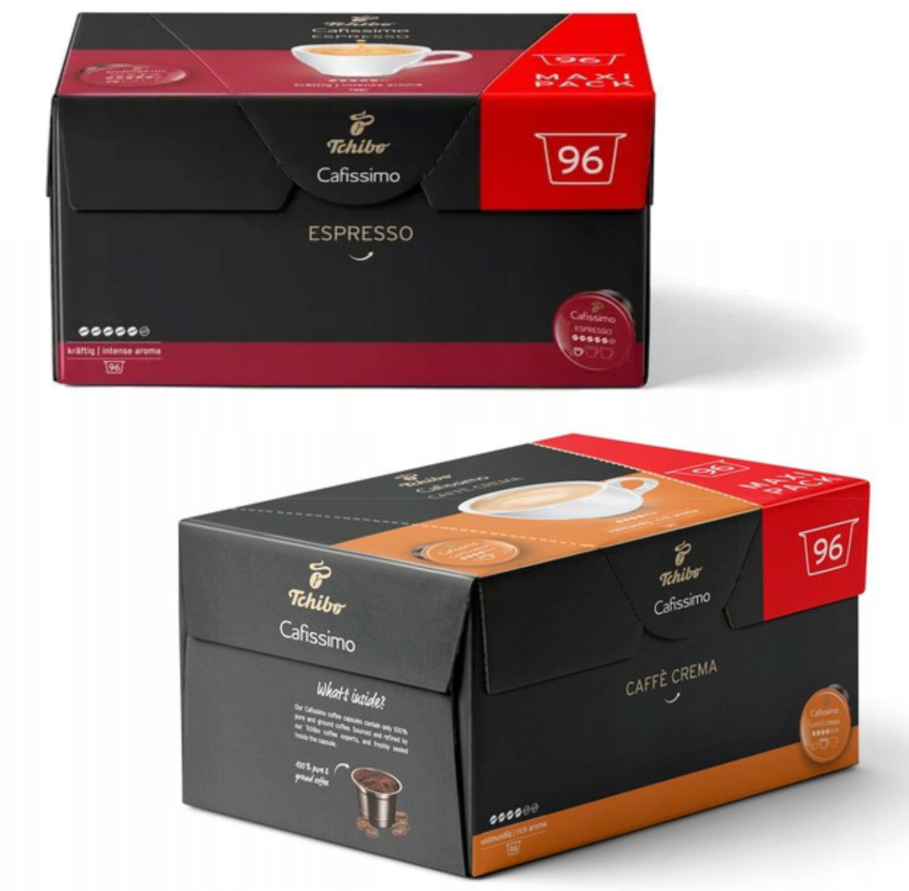 Tchibo Cafissimo Espresso Intense i Crema Rich Aroma – Zestaw idealny dla miłośników kawy