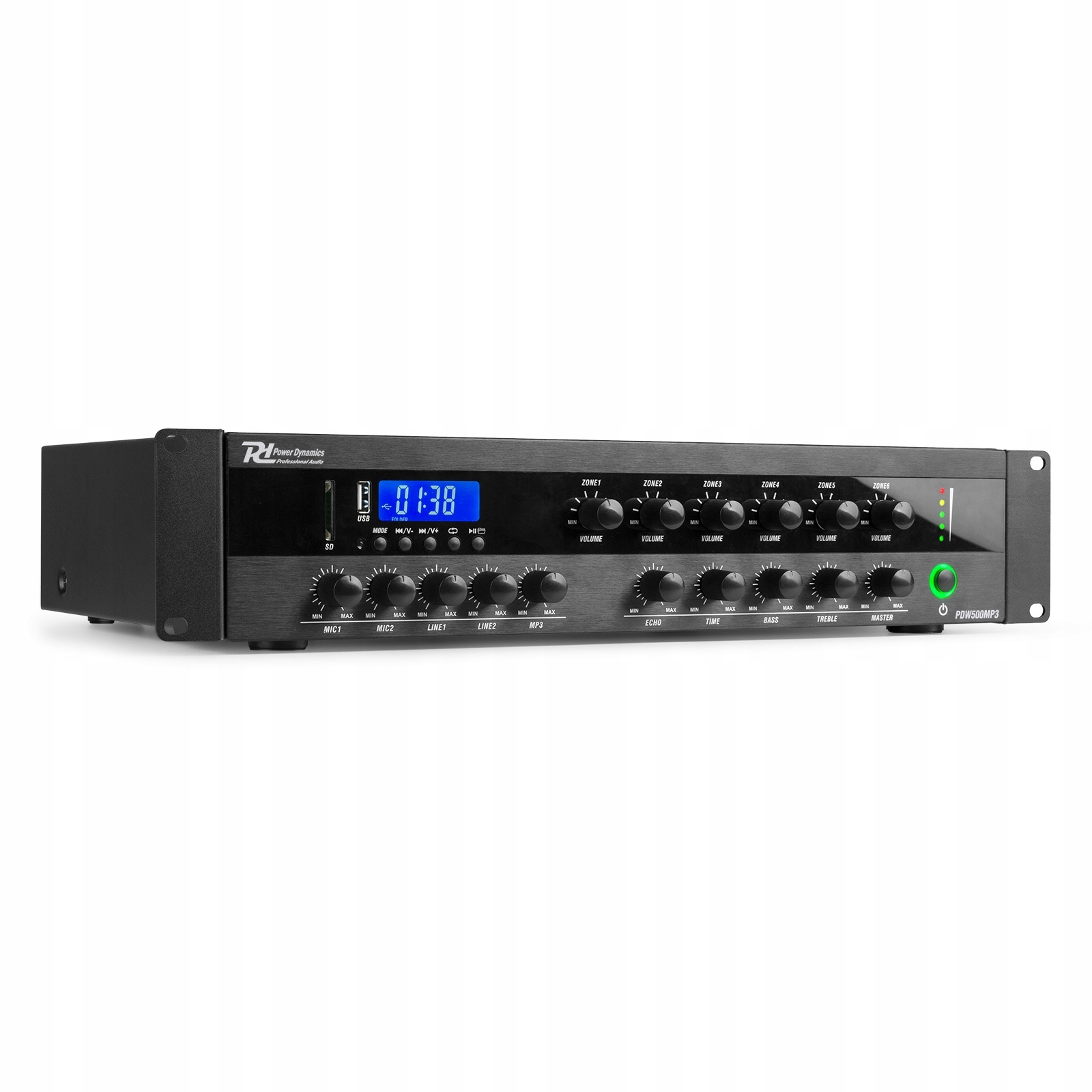 Wzmacniacz miksujący PA Power Dynamics PDW500MP3 – Potężne brzmienie w Twoim systemie audio