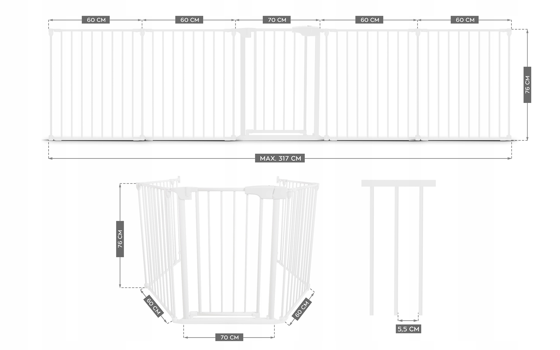 Wygodne Dwustronne Otwieranie