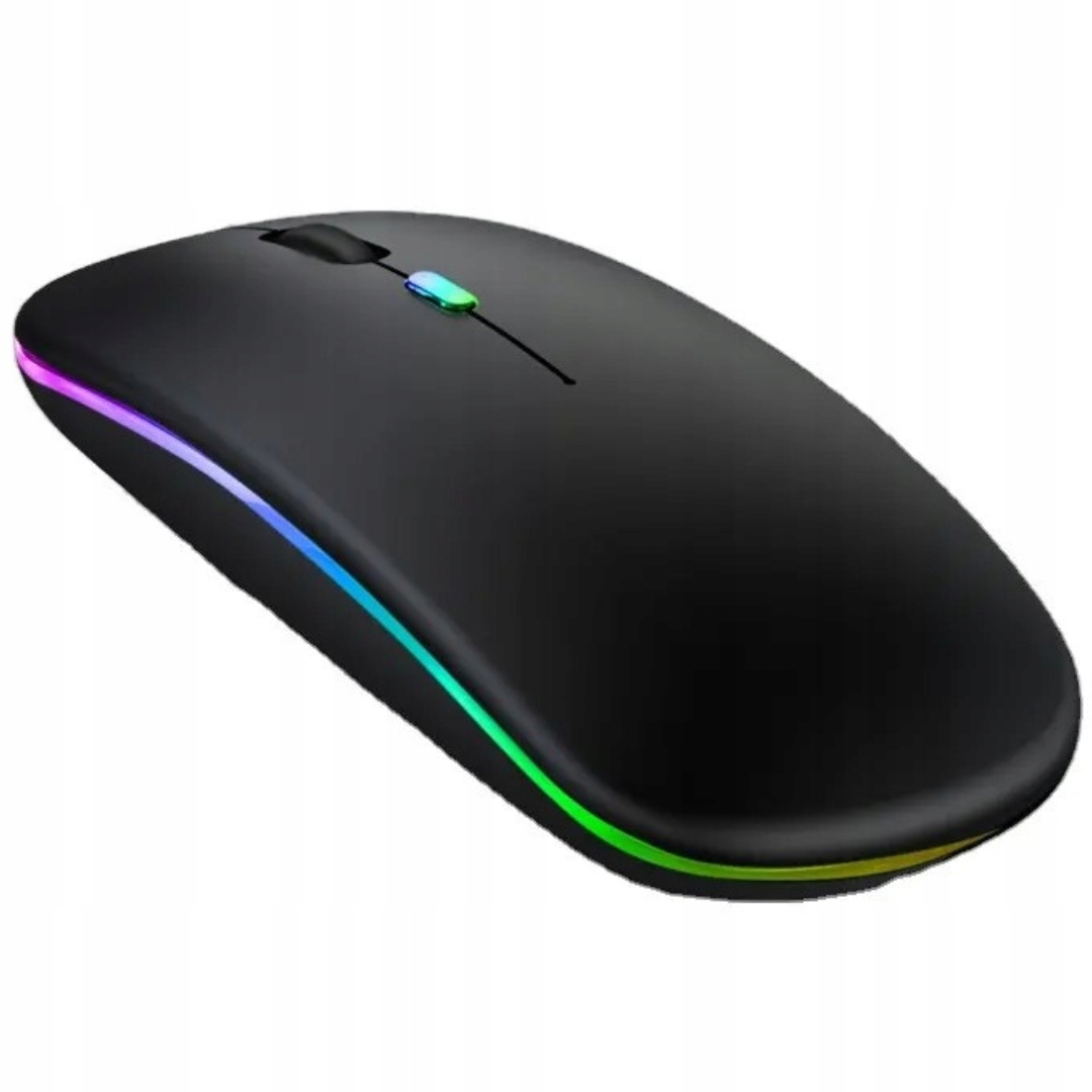 Myszka Bezprzewodowa Cicha Podświetlana RGB Bezklikowa Bluetooth do Laptopa – Wydajność i styl w jednym