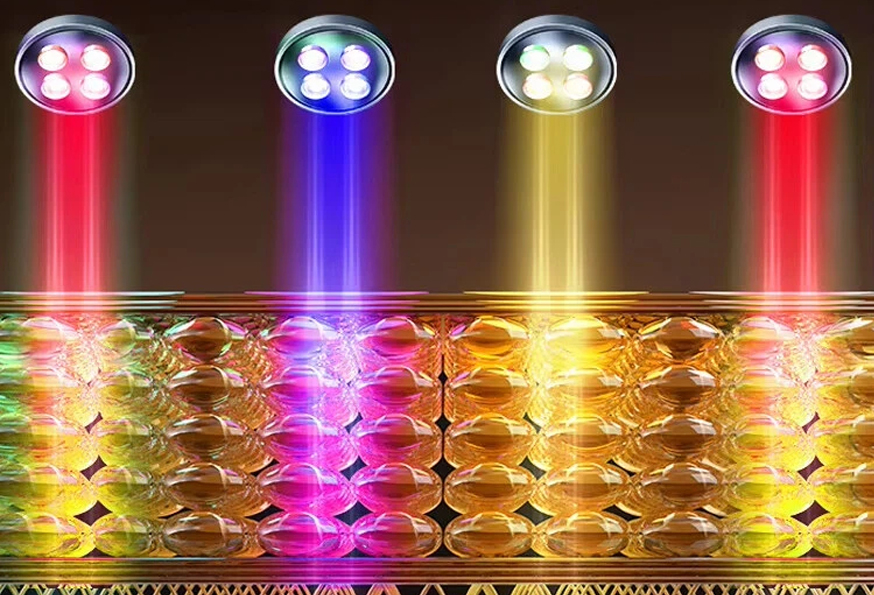 84 diody LED 4-chip – równomierne pokrycie twarzy światłem